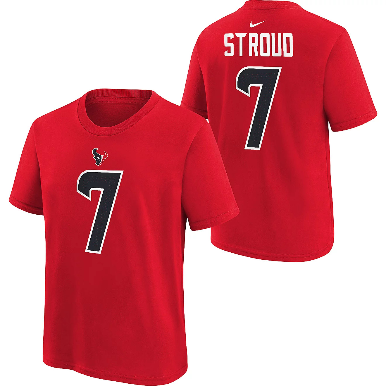 Nike Youth Texans CJ Stroud Fuse Name and Number T-shirt | Academy Sports + Outdoors