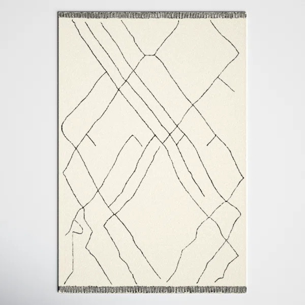 Isla Hand Tufted Wool Moroccan Indoor Rug | Wayfair North America