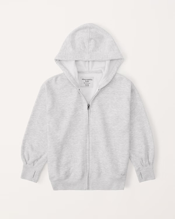 essential sunday legging-friendly full-zip hoodie | Abercrombie & Fitch (US)