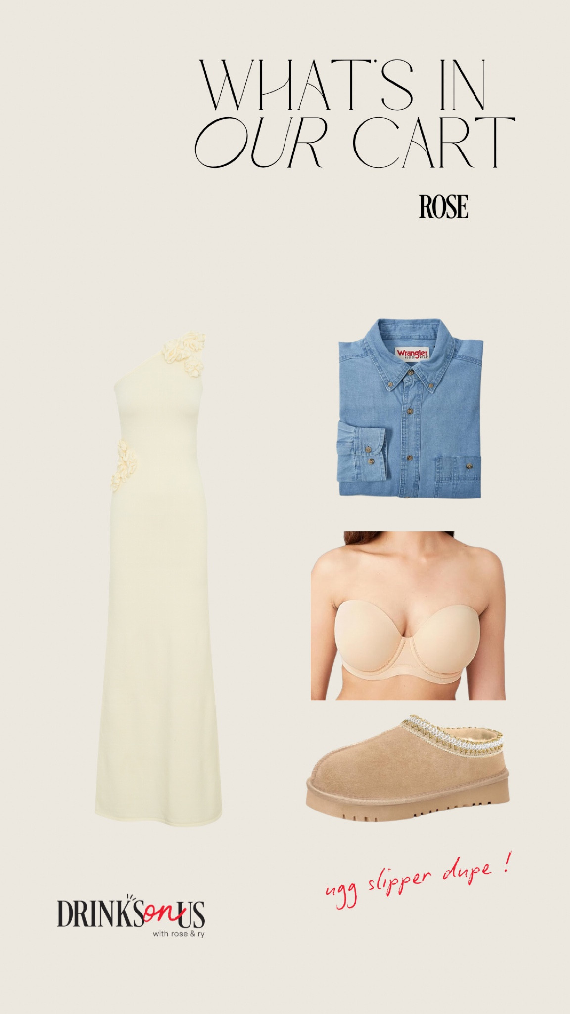 Products mentioned in S02: Episode 9 of Drinks On Us, “Whats In Your Cart?” segment!! 

#LTKStyleTip #LTKFindsUnder50 #LTKBump