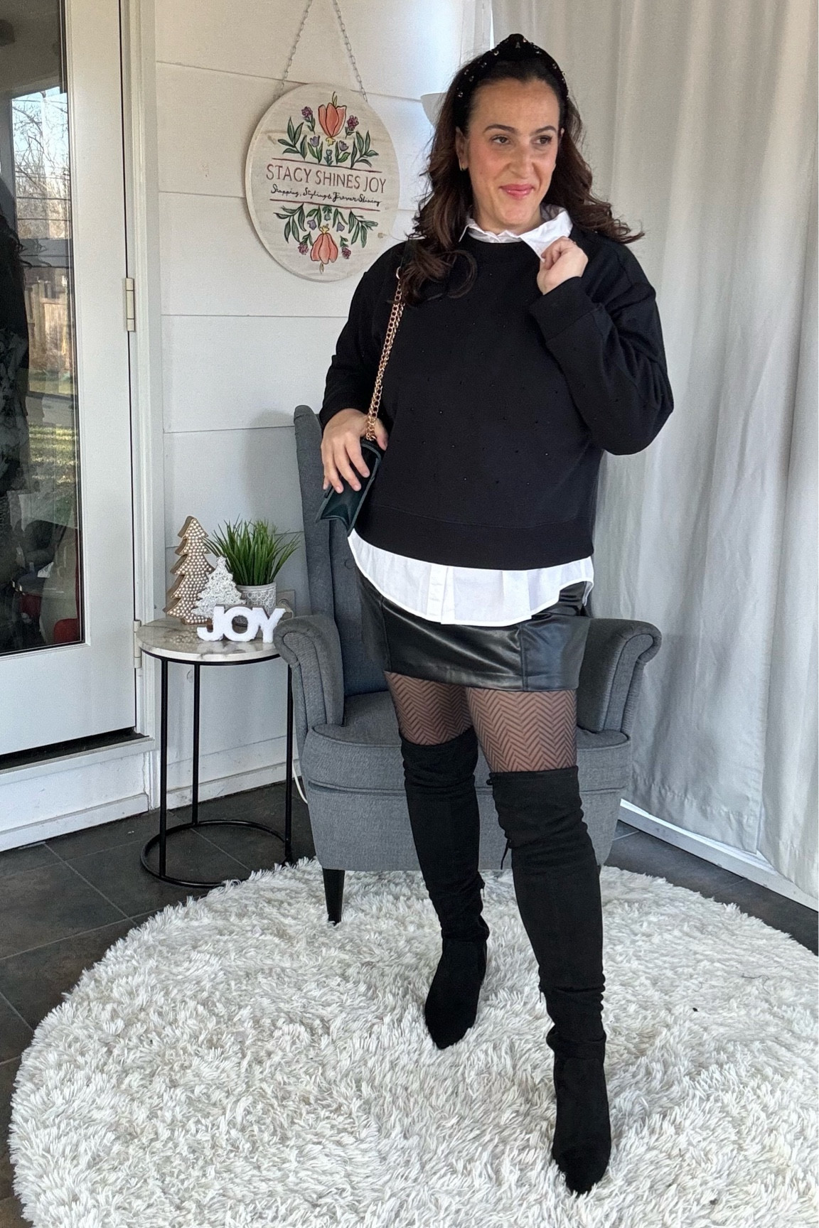 Wear this outfit to a holiday party and beyond. I love grabbing pieces that work in multiple ways! The white button down is a staple in my closet! 

I’m wearing a large in everything! White button down is oversized so a medium might be better. 

My skort sells out a lot so I added more options for you! 

#LTKmidsize #LTKstyletip #LTKHoliday