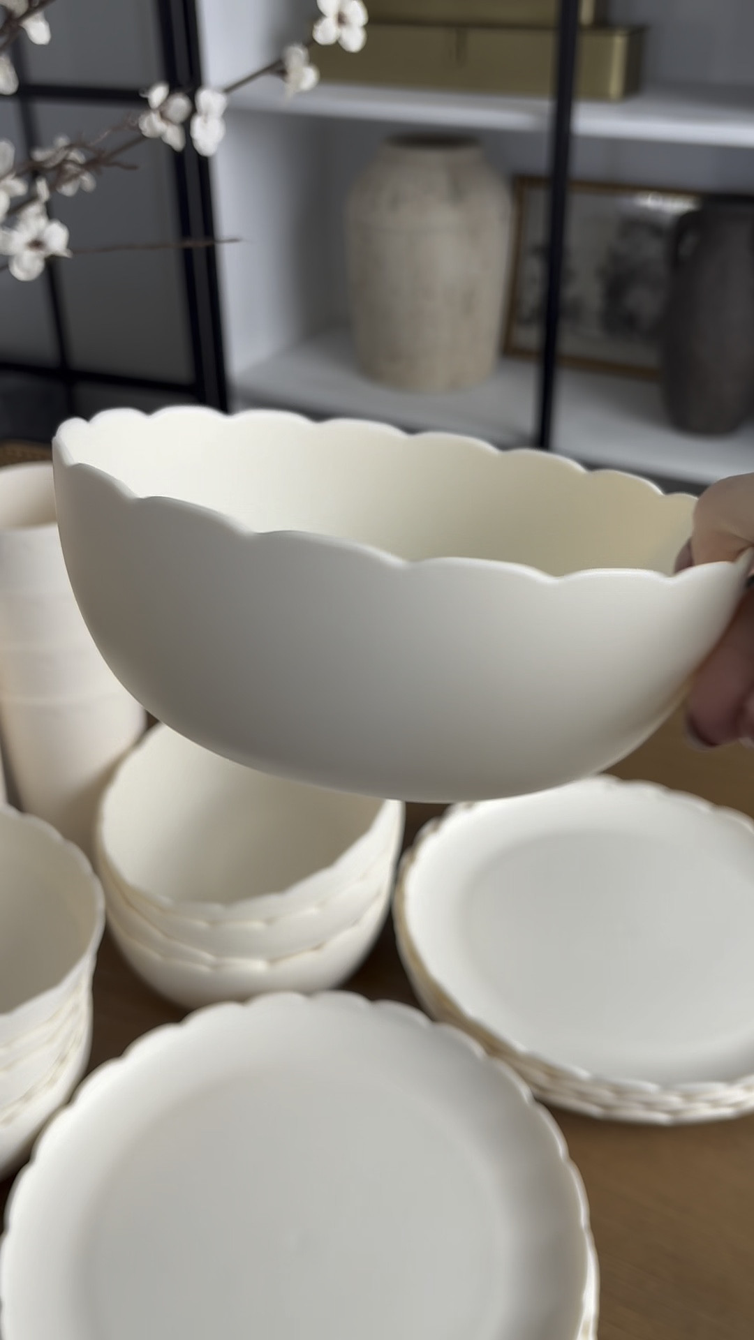 10 plates, 10 cups, 10 bowls for $15 are we joking?!? Kid friendly, scalloped, and come in four colors! OBSESSED.

#LTKKids #LTKWatchNow #LTKFamily