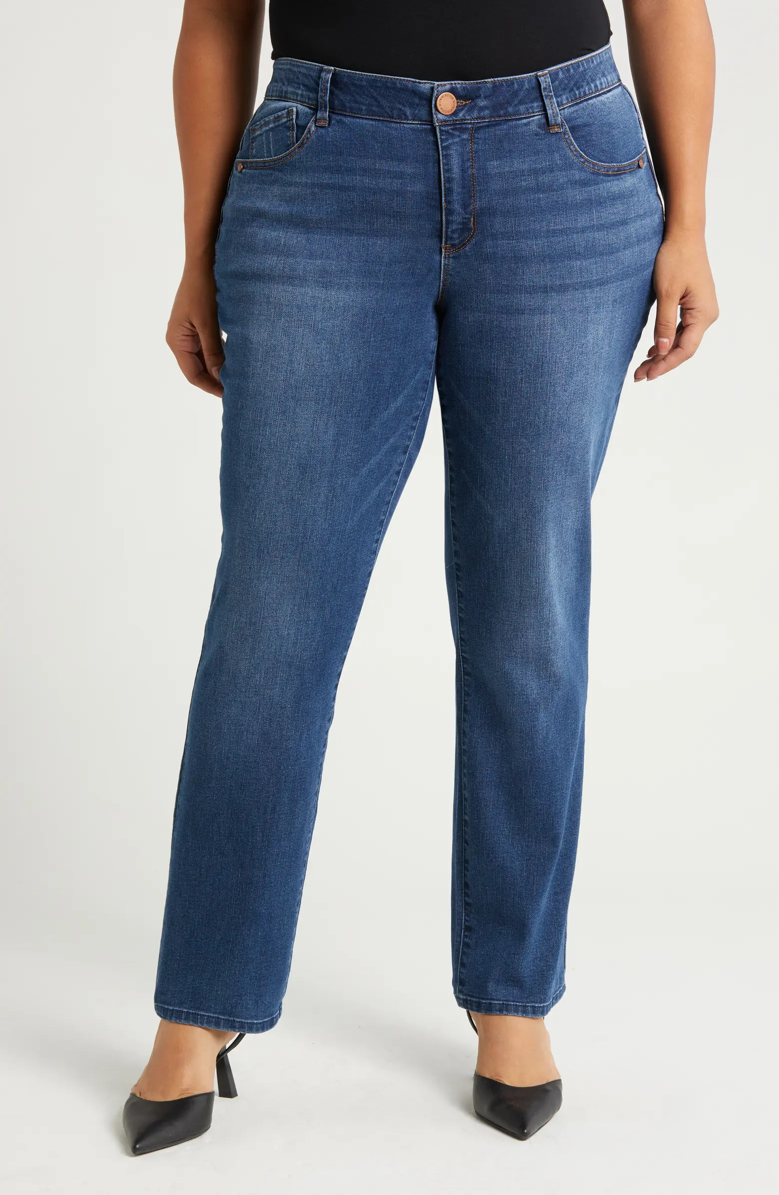 Wit & Wisdom Ab'Solution High Waist Straight Leg Jeans | Nordstrom | Nordstrom