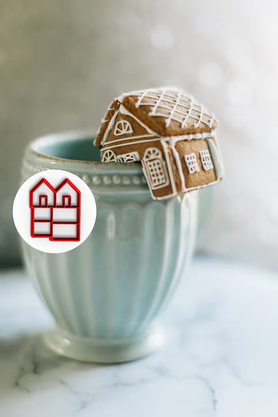 Mini Gingerbread House Mug Topper Cookie Cutter | Etsy | Etsy (US)