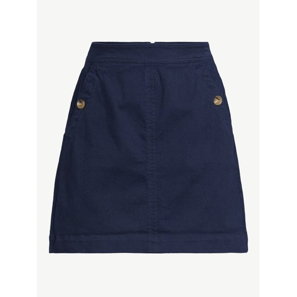 Free Assembly Women's High Rise Sailor Mini Skirt | Walmart (US)