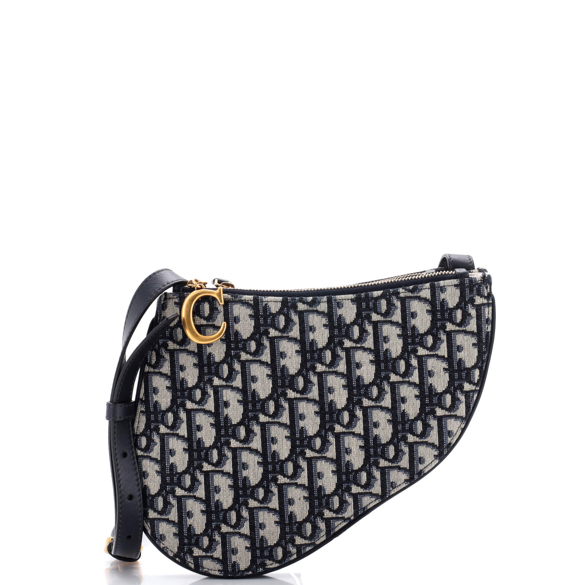 Saddle Triple Zip Crossbody Pouch Oblique Canvas | Shop Simon