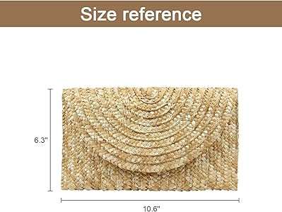 Freie Liebe Straw Clutch Bag for Women Summer Clutch Purses Beach Envelope Wallet Woven Handbags | Amazon (US)