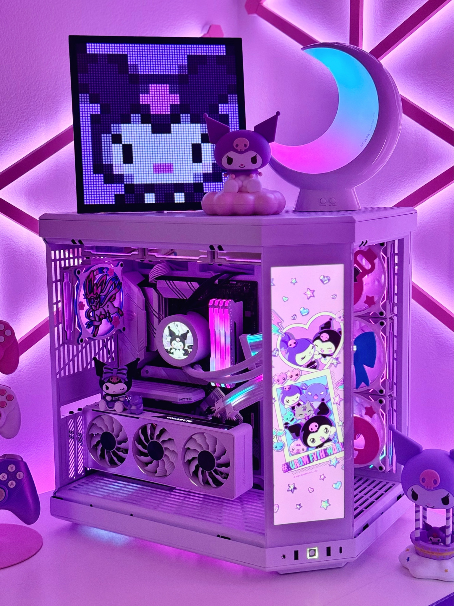 KUROMI Gaming PC! 🖤💜

Linked my PC + parts below, along with similar products + alternatives for anything that is no longer available! ✨

🖤💕🖤💕🖤💕🖤

Kuromi, Sanrio, Kuromi gaming setup, pink gaming setup, purple gaming setup, pc gaming, kawaii gaming setup, desk ideas, gaming room ideas, shop my setup, gaming peripherals, cute room decor, pastel decor, HYTE gaming PC, PC case, Kuromi plush, Gigabyte GPU, Corsair Vengeance RAM, ASUS ROG, MSI

#LTKHome #LTKSaleAlert #LTKdayinmylife