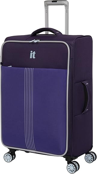 it luggage Filament 28" Softside Checked 8 Wheel Expandable Spinner, Purple/Lilac | Amazon (US)