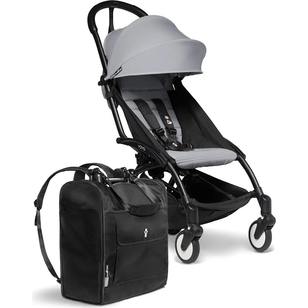baby zen YOYO² Stroller Bundle in Black Frame With Stone at Nordstrom | Nordstrom