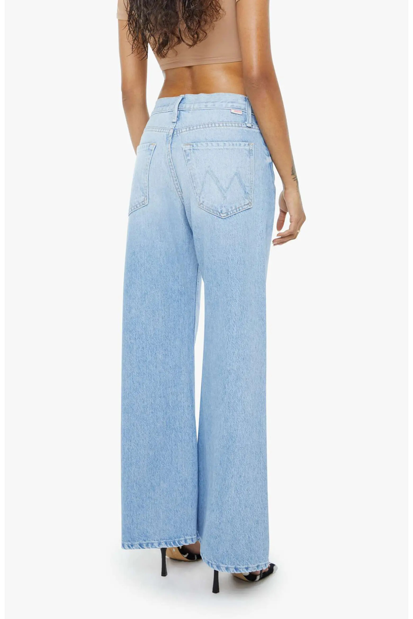 MOTHER Lil Lemon Nonstretch Wide Leg Jeans (Women) | Nordstrom | Nordstrom
