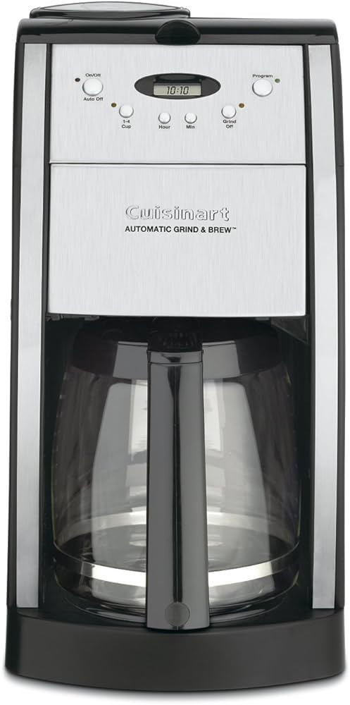 Cuisinart DGB-550BKP1 Automatic Coffeemaker Grind & Brew, 12-Cup Glass, Black | Amazon (US)