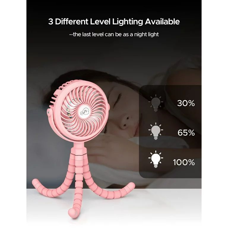 Rechargeable Battery Operated Small Fan, Portable Hand Held Personal Fan for Stand Desktop Bedroo... | Walmart (US)