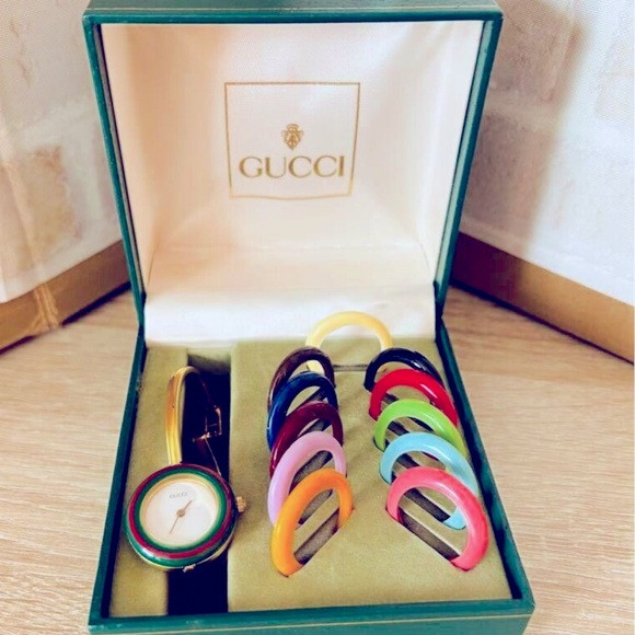 GUCCI Luxury Statement Watch with the Iconic Red and Green Bezel RARE | Poshmark