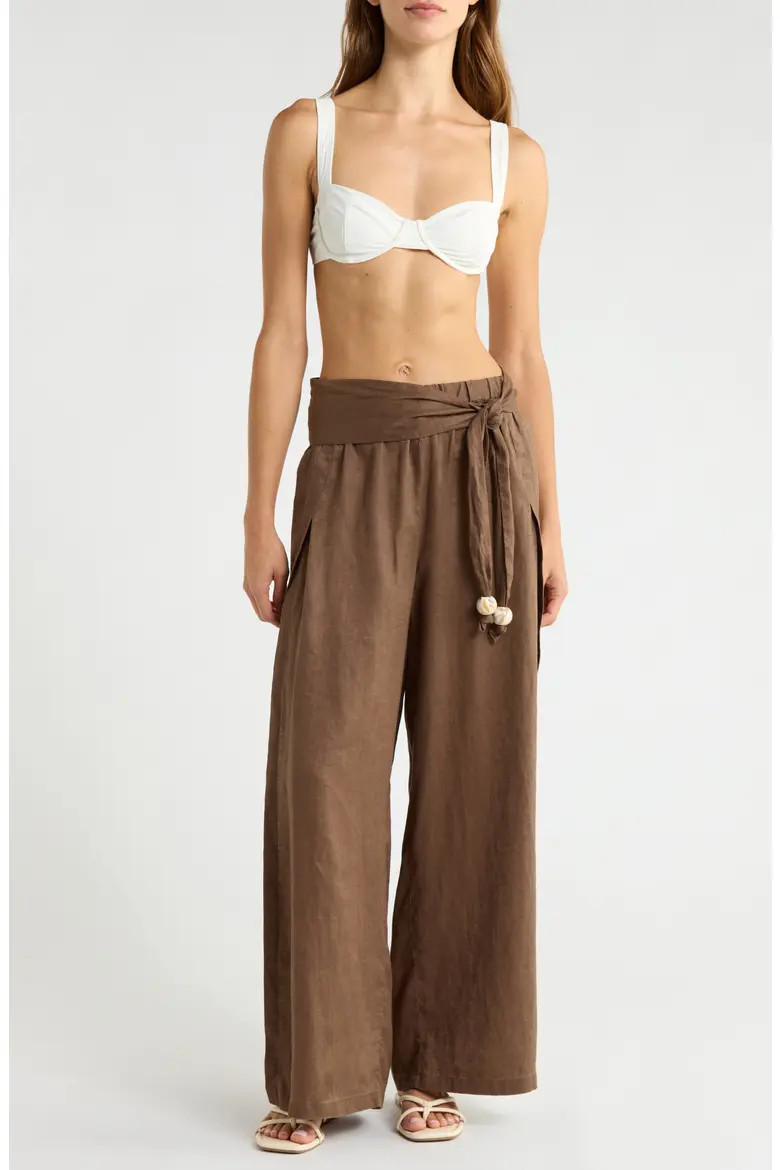 Tie Side Linen Cover-Up Pants (Women) | Nordstrom | Nordstrom
