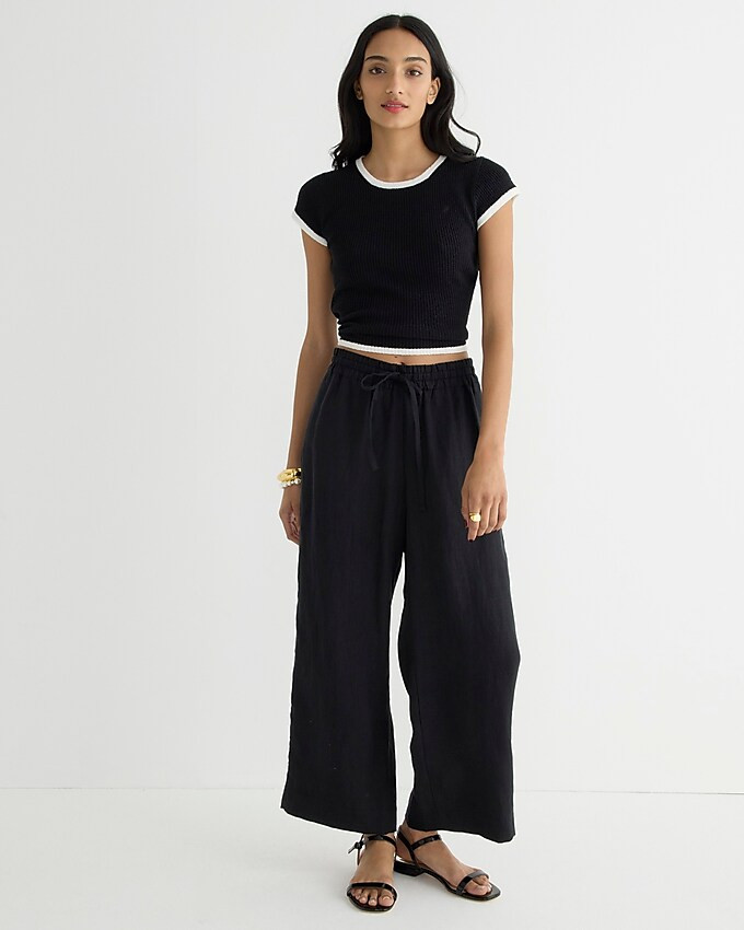 Wide-leg seaside pant in linen | J. Crew US