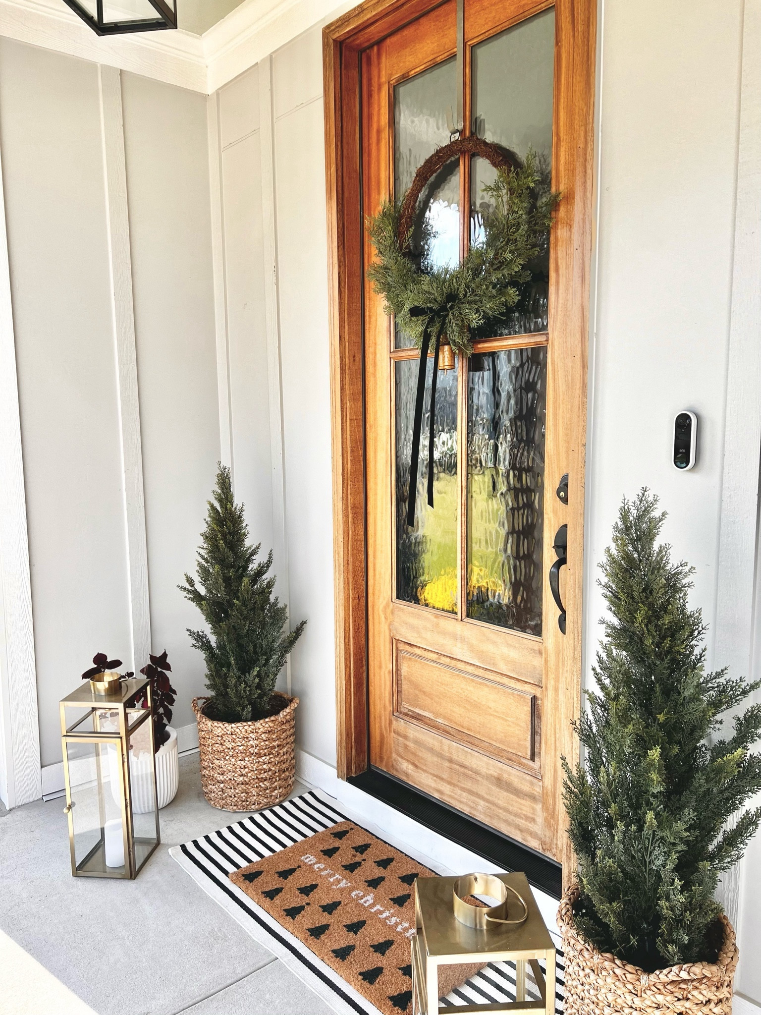Christmas front porch decor! 

Outdoor Christmas decorations, minimalist Christmas, neutral Christmas decor, outdoor holiday, front porch Christmas decorations, holiday decorations, small porch decor, faux Christmas trees, outdoor Christmas tree, outdoor cedar tree, faux cedar, storage basket planter, lanterns, outdoor lanterns

#LTKhome #LTKHoliday #LTKSeasonal