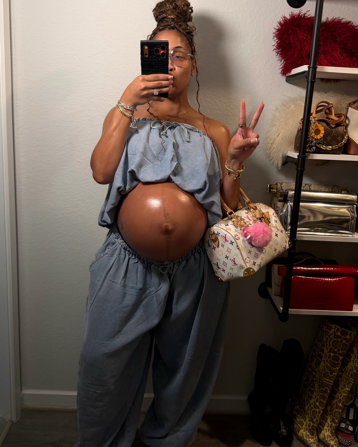 OOTD 🤰🏽 Denim on Denim!

#LTKBump #LTKmomlife #LTKootd