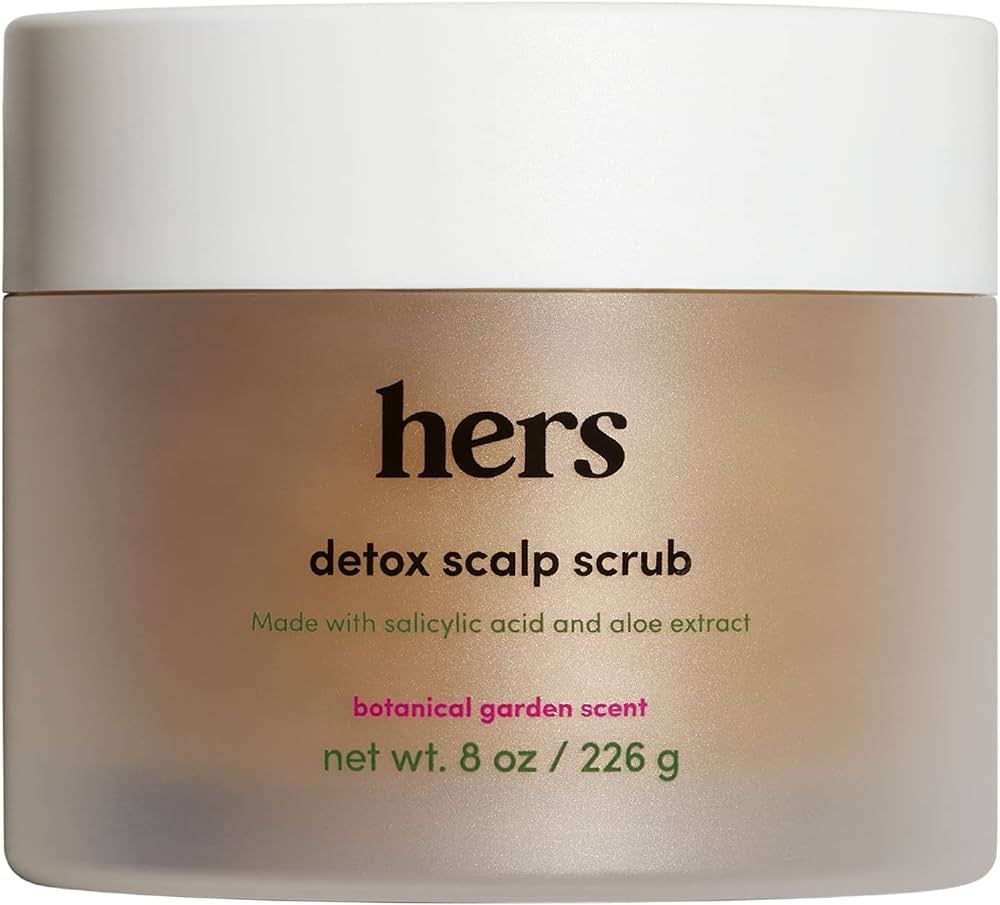 hers detox scalp scrub with salicylic acid and aloe vera extract to exfoliate and moisturize the ... | Amazon (US)