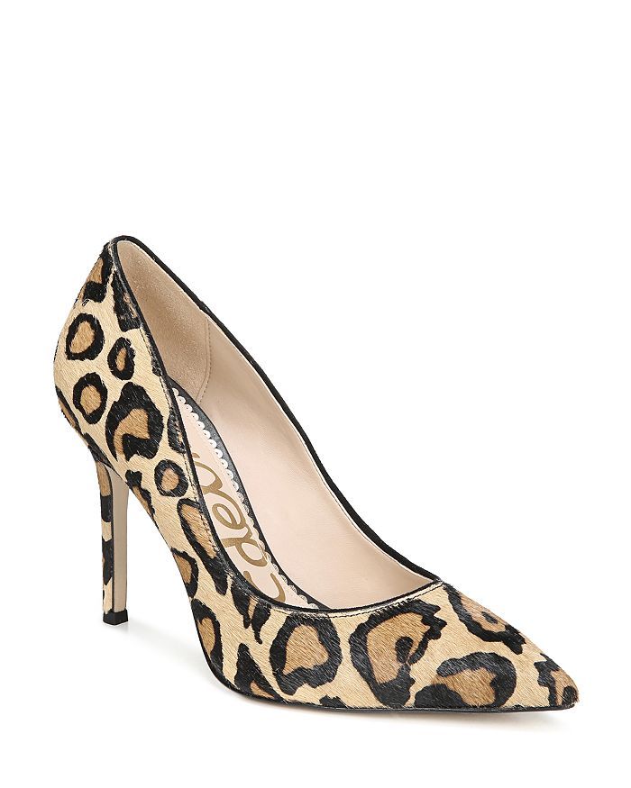 Women's Hazel Pointed Toe Leopard-Print Calf Hair High-Heel Pumps | Bloomingdale's (US)
