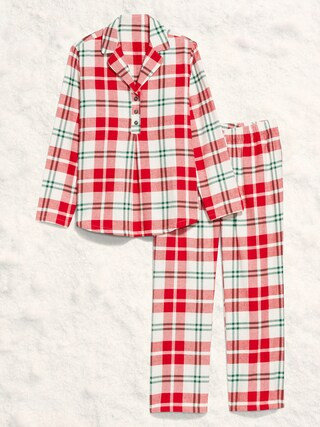 Maternity Plaid Flannel Pajama Pant Set | Old Navy (US)