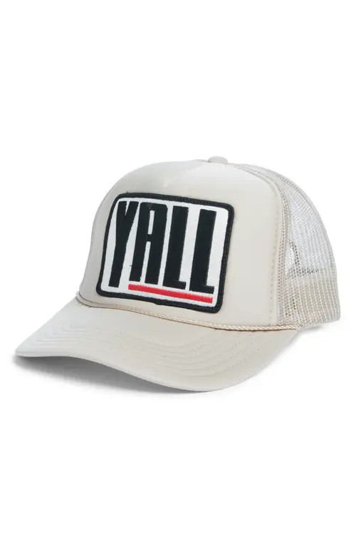 Friday Feelin’ Y'All Patch Trucker Hat in Tan at Nordstrom | Nordstrom