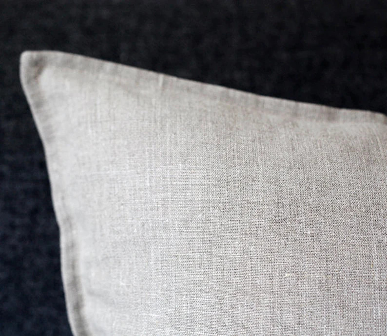 Lumbar Pillow Cover Linen Throw Pillow Pillowcase Linen Lumbar Linen Cushion Case 14x36 Inch - Et... | Etsy (CAD)
