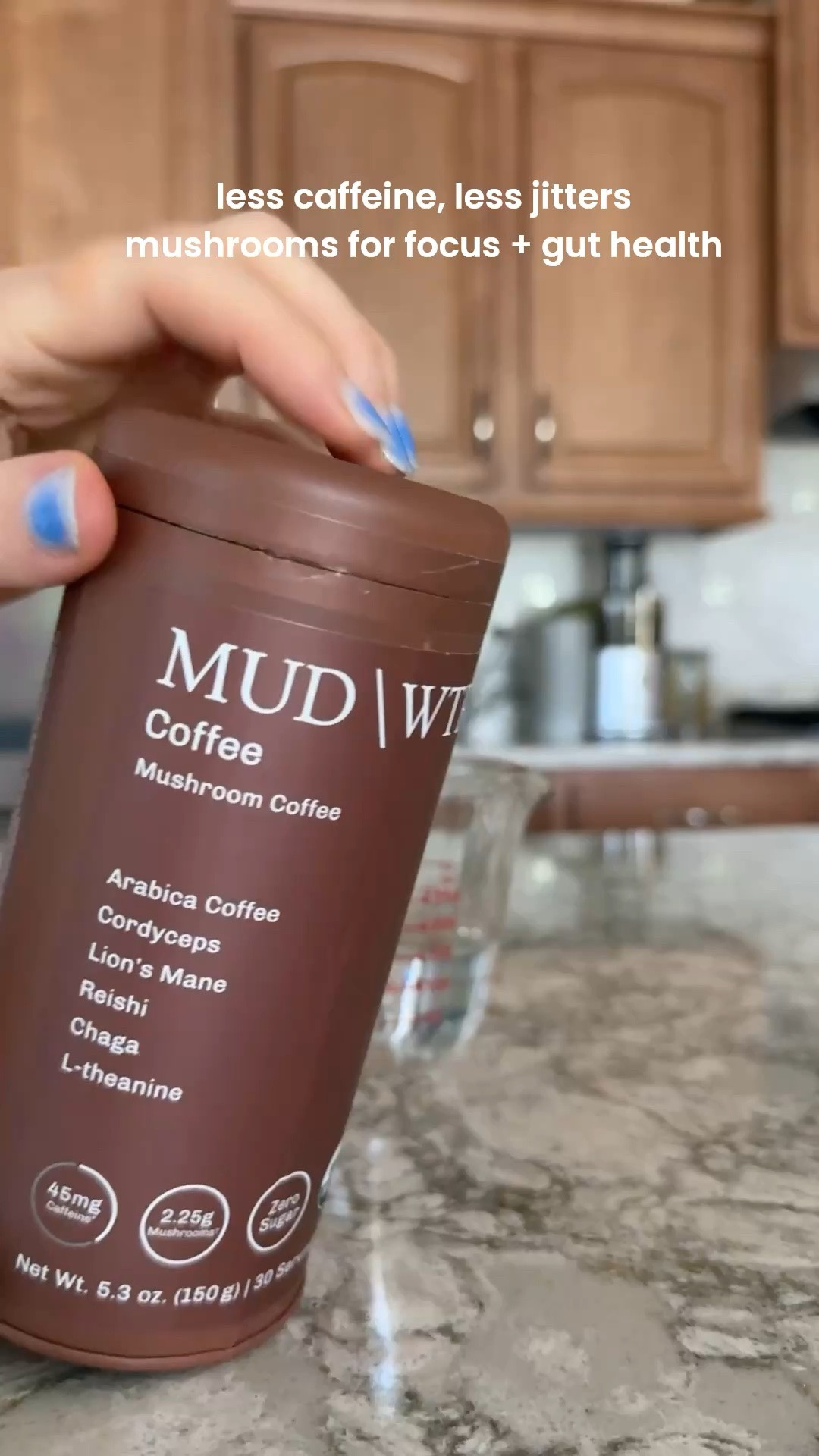 Soooo... I think there's a point in every coffee lovers journey when you realize that caffeine actually might in fact be impacting you in a negative way and causing a little bit of anxiety. Or was that just my journey lol? Anyways, I have been drinking mushroom coffee when I'm at home for years because it has about half the caffeine as regular coffee but all these beautiful added wellness benefits from mushrooms. and i'm so excited because mudwtr has officially released their own mushroom coffee. it's also the caffeine, has L-theanine so it's smooth and not spiky, plus lion's mane and cordyceps for actual focus, and reishi and chaga for your gut.... i've been loving this blended with cashew milk in the morning. so now let me know - are you a mushroom coffee girlie??

#LTKfoodie #LTKfitnessgoals #LTKselfcare
