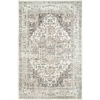 Vintage Tanith Cream 5 ft. x 8 ft. Area Rug | The Home Depot