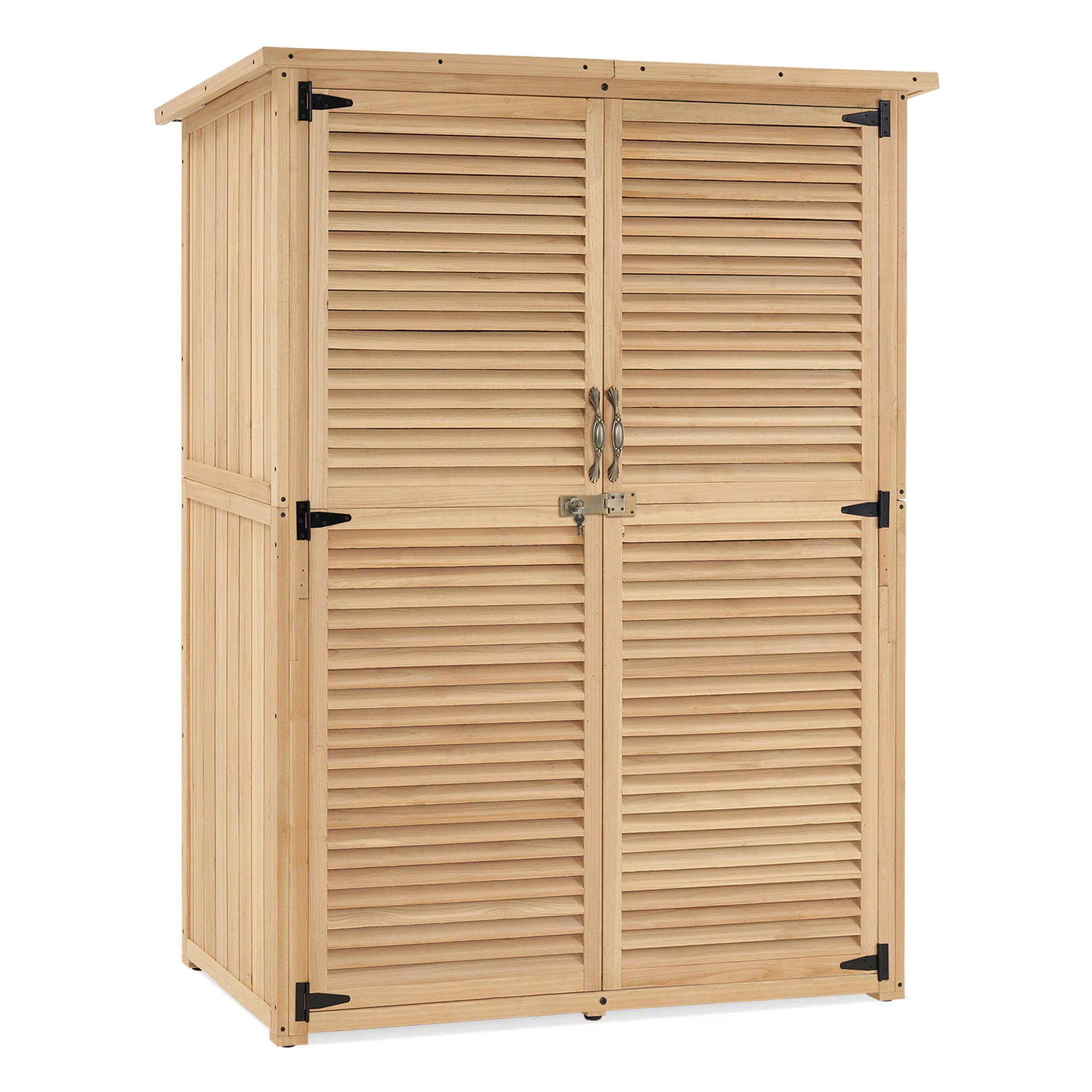 Garden Solid Wood Lean- To Tool Shed | Wayfair North America