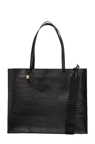 The Large Work Tote in Black Croc | Revolve Clothing (Global)
