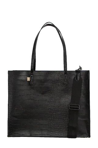 BEIS Work Tote in Black Croc from Revolve.com | Revolve Clothing (Global)