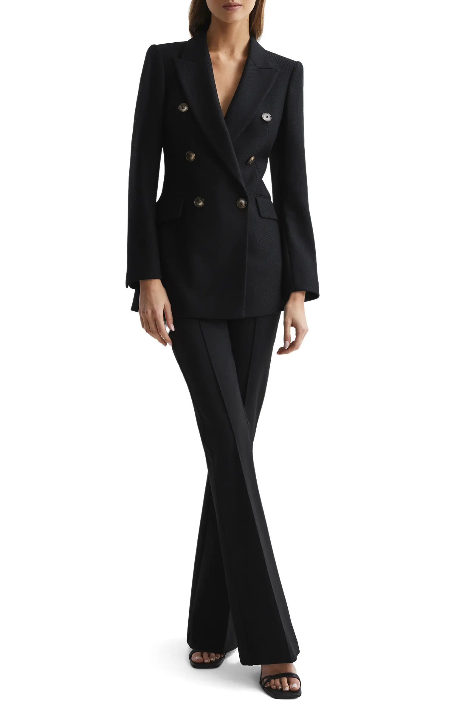 Laura Double Breasted Wool Blend Blazer | Nordstrom