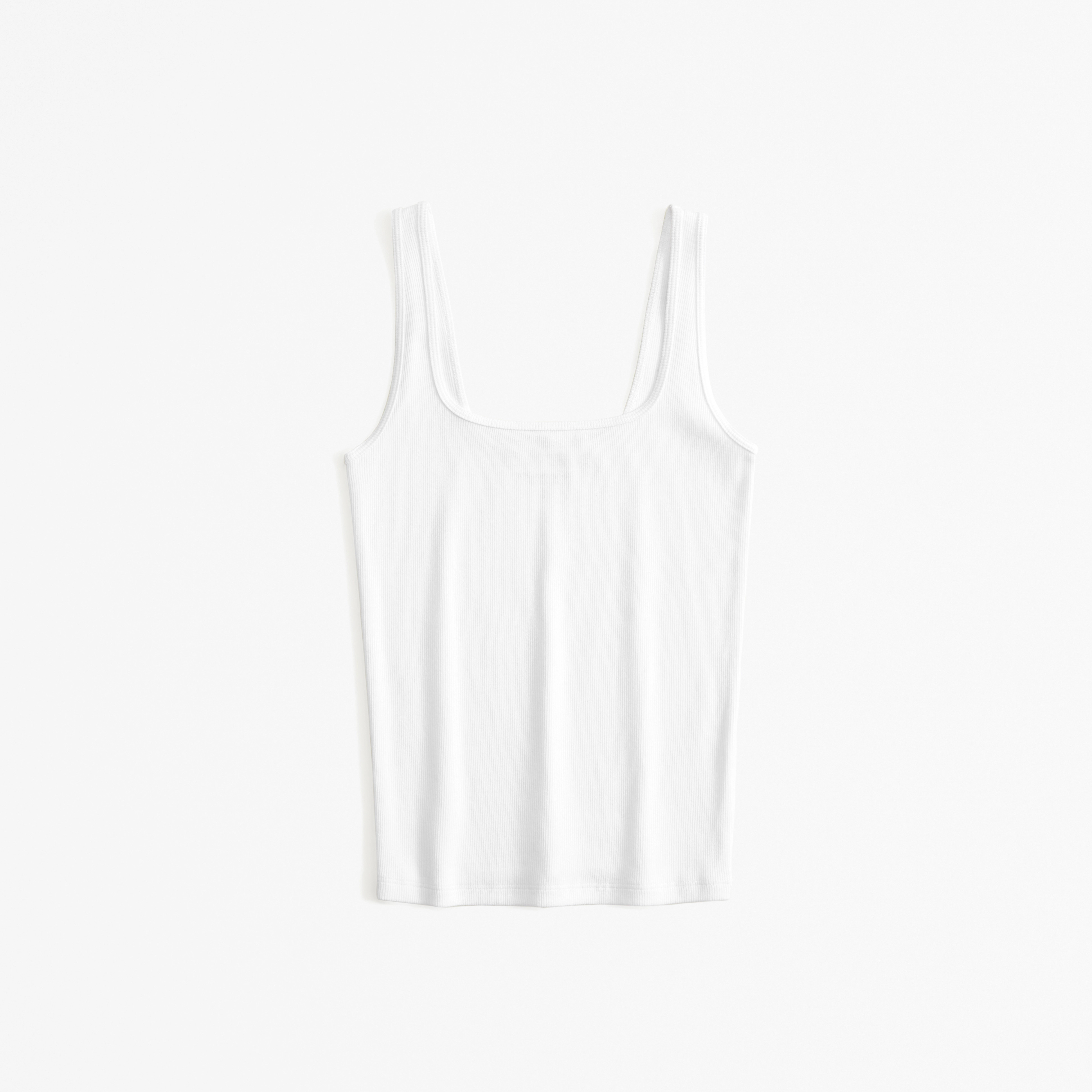 Essential Tuckable Squareneck Rib Tank | Abercrombie & Fitch (US)