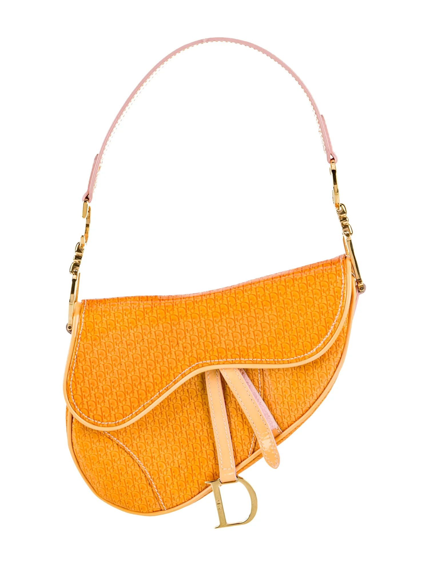 Christian Dior Diorissimo Saddle - Orange Shoulder Bags, Handbags - CHR564052 | The RealReal | The RealReal