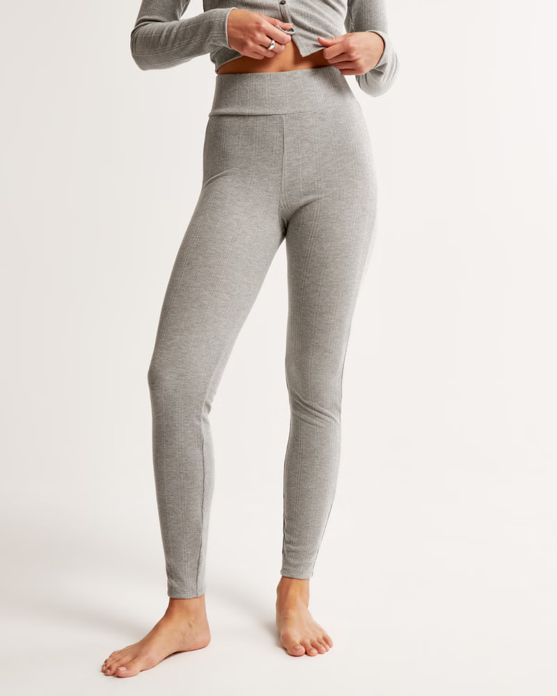 Cozy Rib Sleep Legging | Abercrombie & Fitch (US)
