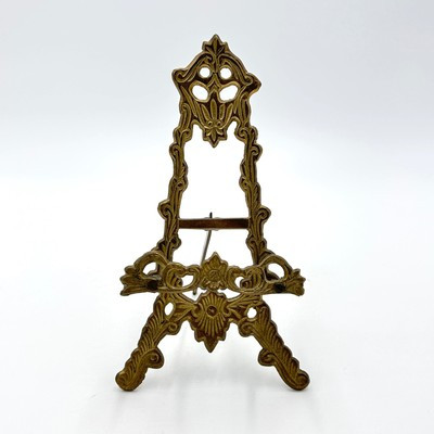 Vintage Victorian Style Ornate Brass Easel / Display - Decorative | eBay US