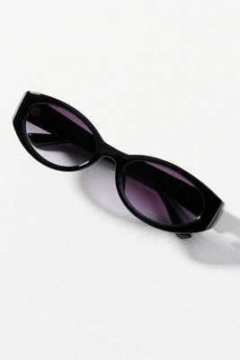 Reality Eyewear Slim Wrapped Oval Sunglasses | Anthropologie (US)