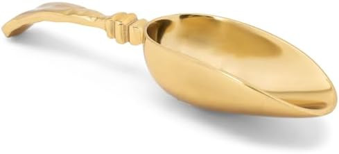India Handicrafts Gilded Hammered Gold Tone 12 inch Metal Food Ice Scoop | Amazon (US)