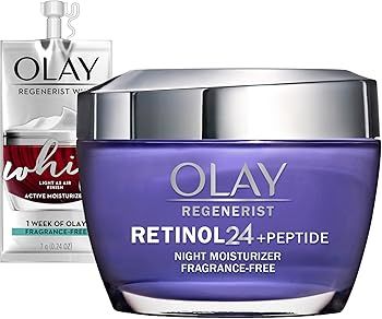 Olay Regenerist Retinol Moisturizer, Retinol 24 Night Face Cream with Niacinamide, Anti-Wrinkle F... | Amazon (US)