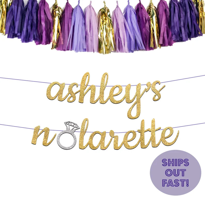 NOLArette Bachelorette Party Banner Package, Mardi Gras Theme Bachelorette Decorations, New Orlea... | Etsy (US)