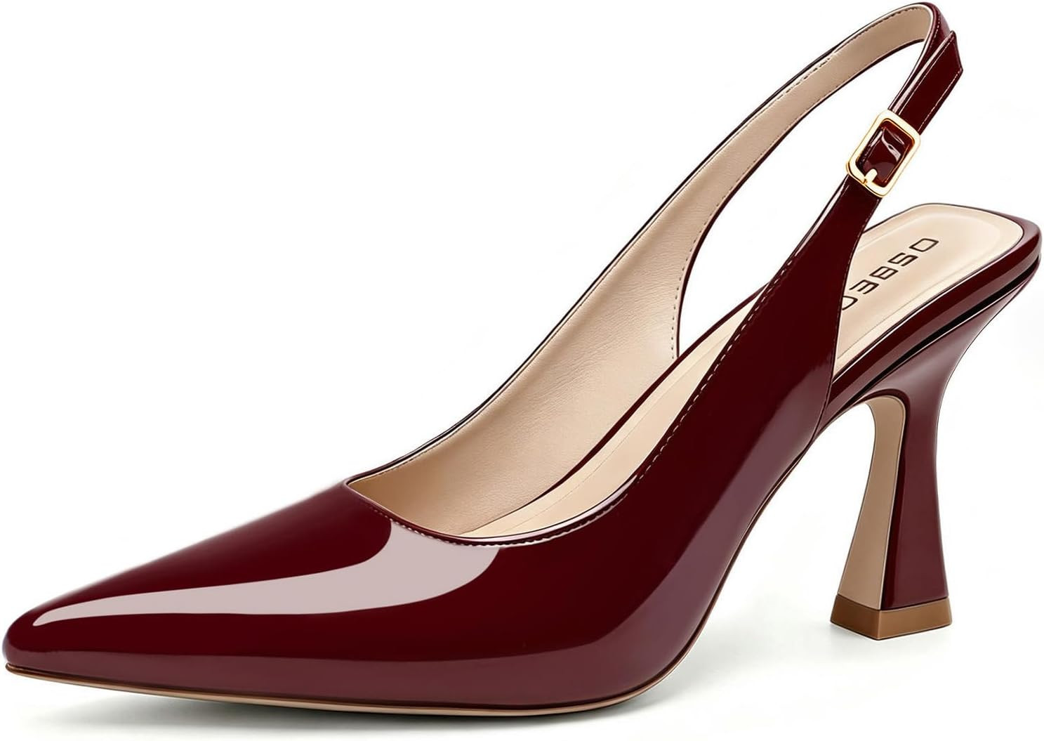 Slingback Kitten Heels Pointed Toe heels Women Pumps Closed Toe Heels | Amazon (US)