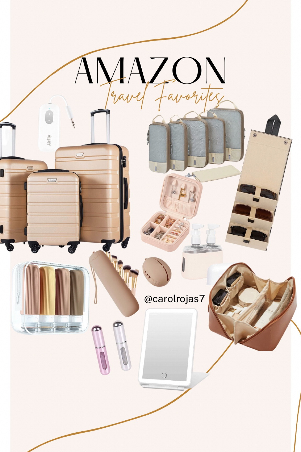 Travel favorites ✈️ from perfume refill bottles to luggages 🌟

#travelessentials #travelorganize 

#LTKtravel #LTKSeasonal #LTKsalealert