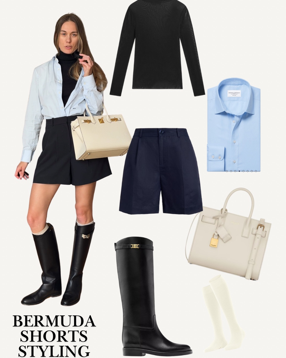 How to style Bermuda shorts for cold weather in springg

#LTKspring #LTKuk #LTKstyletip