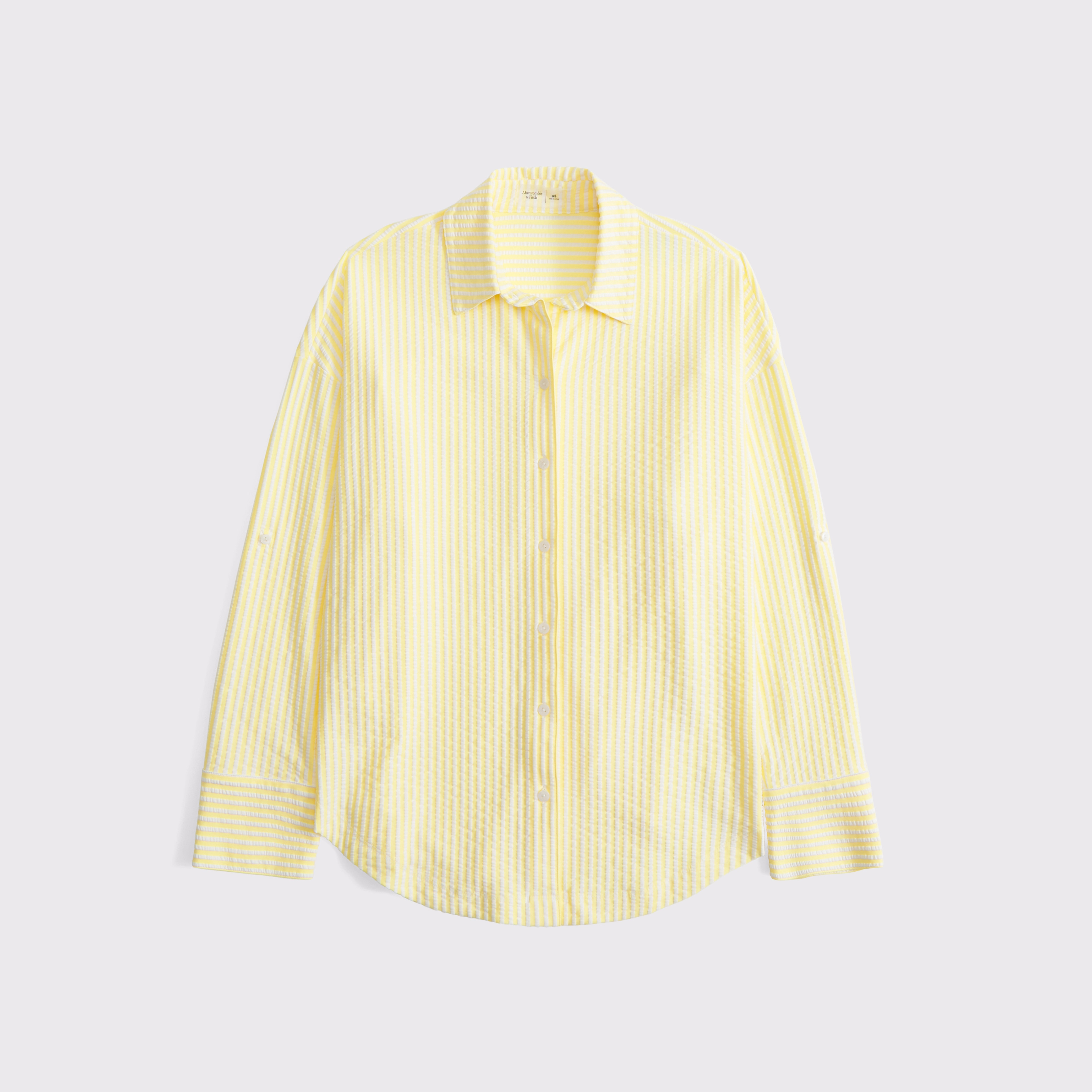 Seersucker Shirt Coverup | Abercrombie & Fitch (US)