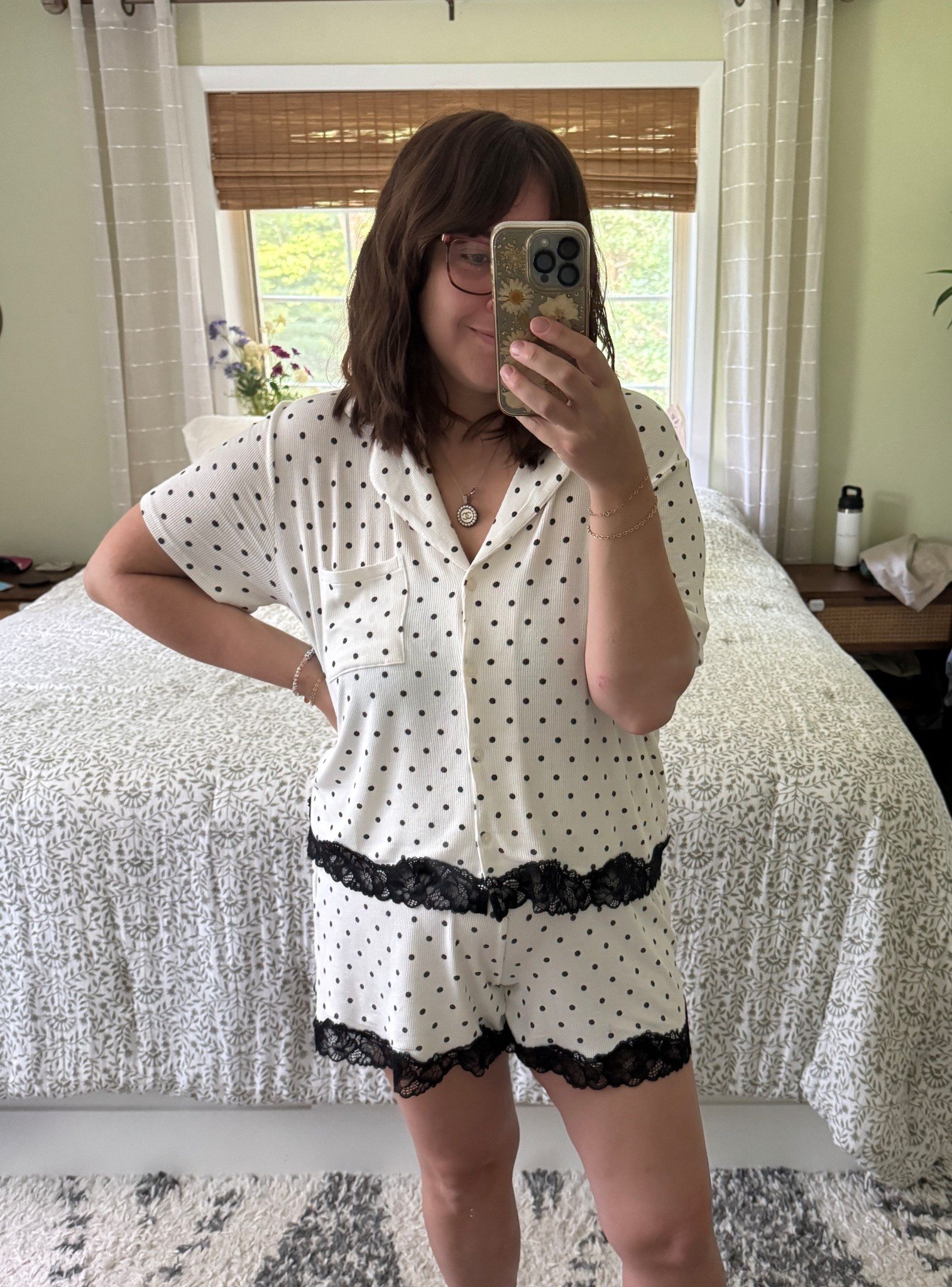 Cutest new matching pajamas!! This pajama set from aerie is soooo drapey and flowy. I’m wearing a large in the top, and medium in the shorts! 

#LTKMidsize #LTKSeasonal #LTKFindsUnder50