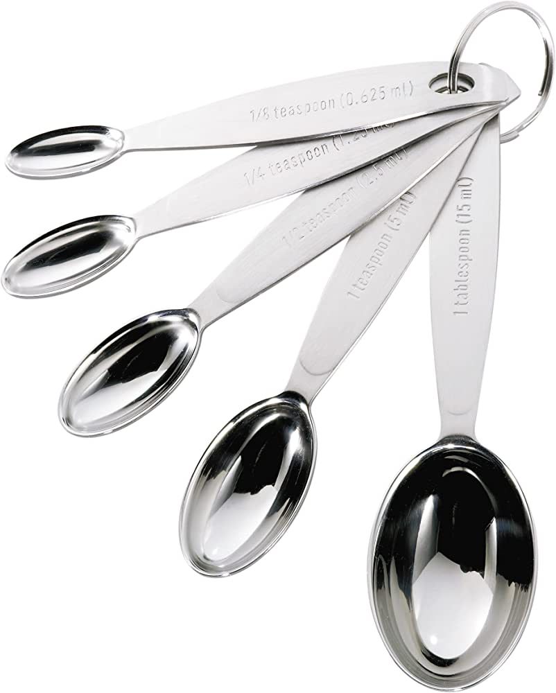 Cuisipro Silver Measuring Spoon Set, Standard | Amazon (US)