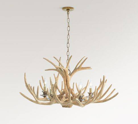 Faux Antler Chandelier (45") | Pottery Barn (US)