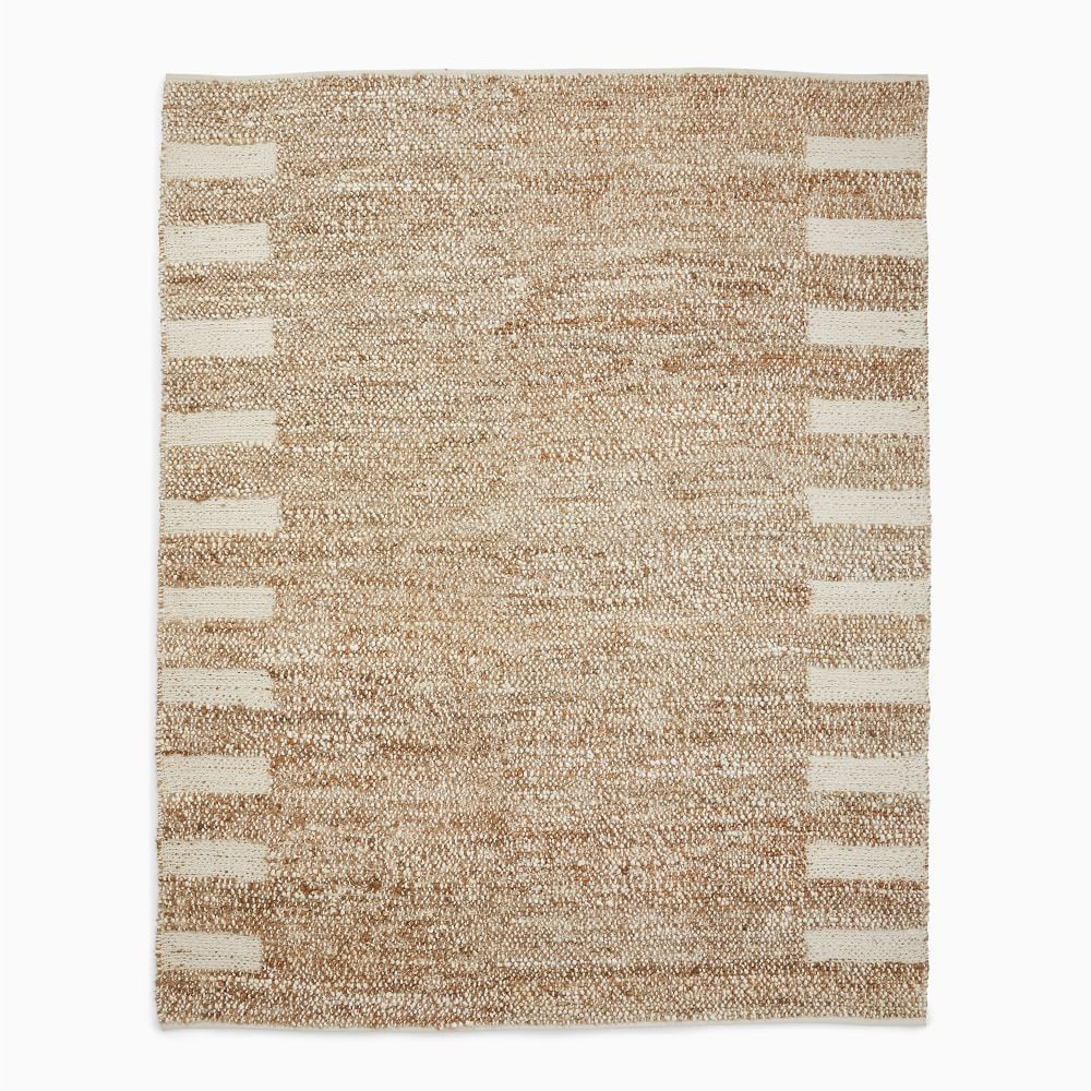 Side Stripe Jute Rug | West Elm (US)