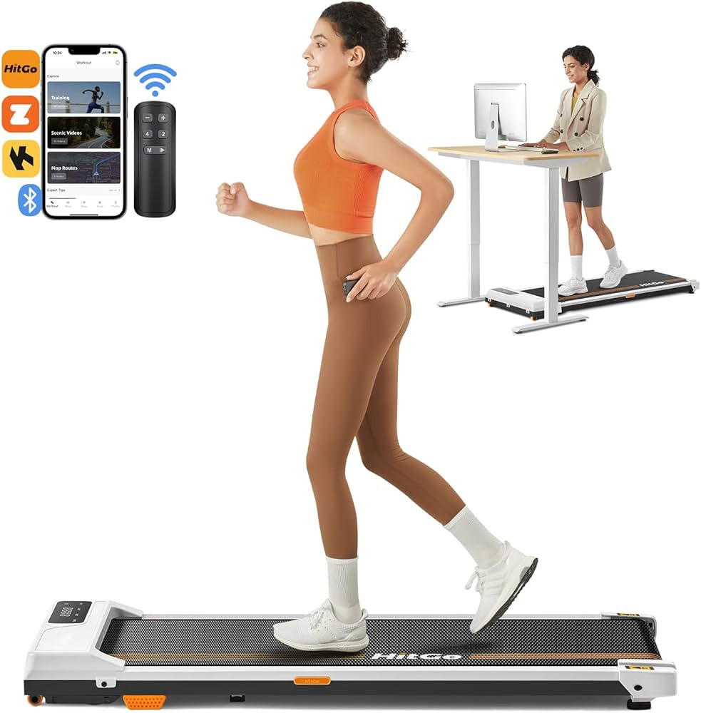 Under Desk Treadmill, 2 in 1 Walking Pad for Walking and Jogging, Portable Walking Pad Treadmill ... | Amazon (US)